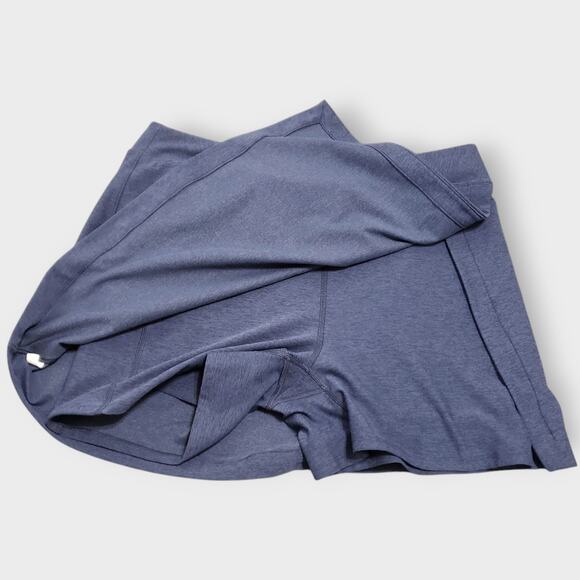 Outdoor Voices Court Skort 4.5" Blue Tennis Skirt XL Pocket High Rise Stretch - Picture 7 of 9